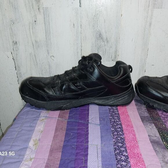 Red Wing Black Leather Work Shoes 8337 Men's s Size 12 Aluminum Toe - Picture 7 of 13